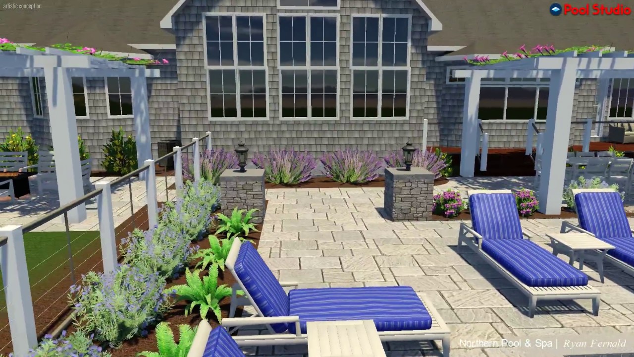 Rectangle Gunite Pool with Rim-Flow Spa - Northern Pool & Spa