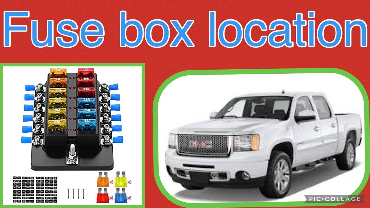 The fuse box location on a 2012 GMC Sierra - YouTube