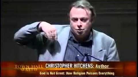Christopher Hitchens on God Religion and Atheism in Seattle