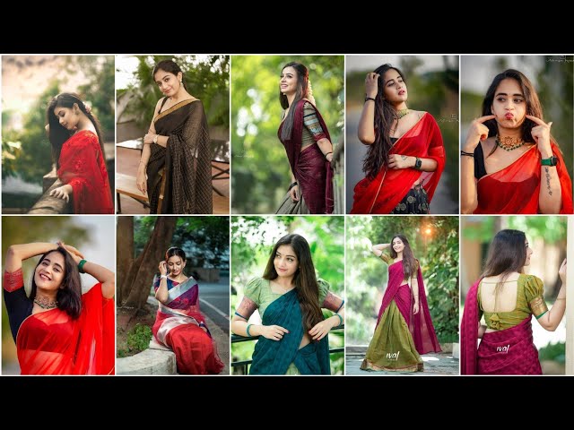 15 Top Saree Poses for Photos, Selfie & Social Media [2023]