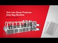 Twin lines sheet protector machine, MGA-17A-700DSPHF - MING JILEE