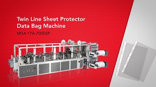 Twin lines sheet protector machine, MGA-17A-700DSPHF - MING JILEE