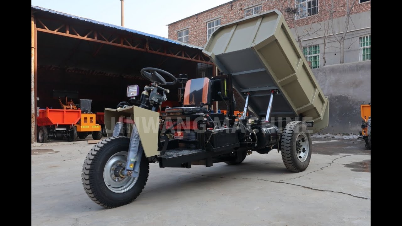 Jinwang high quality 4 tons diesel mini dumper low price diesel tricycle mini dumper price.