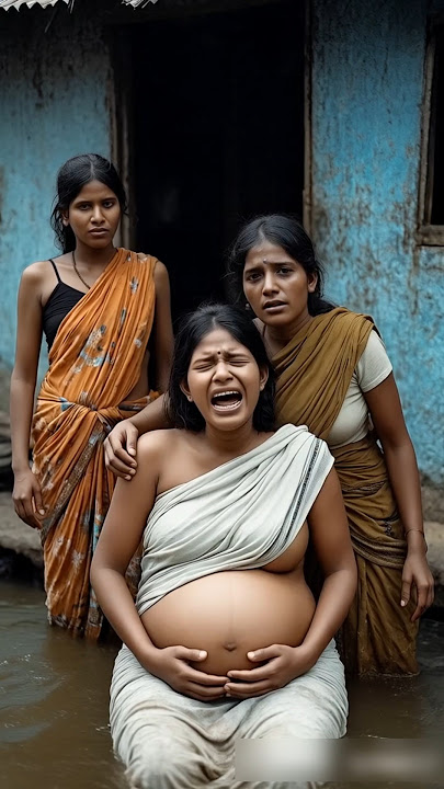 A Pregnant Woman's Rescue from  Flood #FloodRescue #MiracleSurvival #pregnant #women #rescue #life
