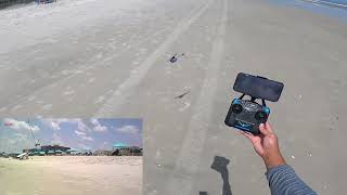 Eachine E110 or C127 Sentry Spy Drone Helicopter first Flight on the Beach!￼