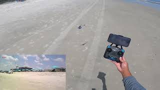 Eachine E110 Or C127 Sentry Spy Drone Helicopter First Flight On The Beach