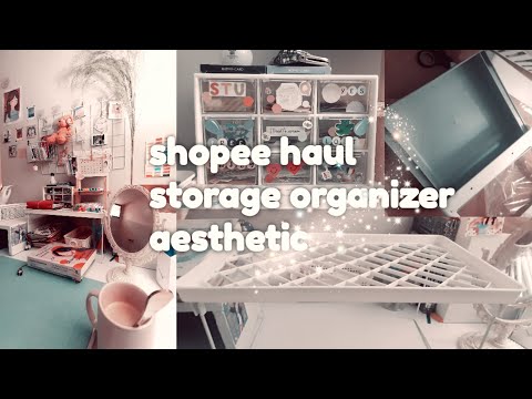 SHOPEE HAUL STORAGE ORGANIZER | AESTHETIC |  dibawah 50rban