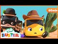 Buster's Cowboy Adventure! | Go Buster | Baby Cartoon | Kids Video | ABCs and 123s