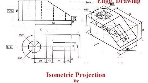 Isometric View & Isometric Projection by using Isometric Scale. Solved Problem 10. #icse #ics #iti
