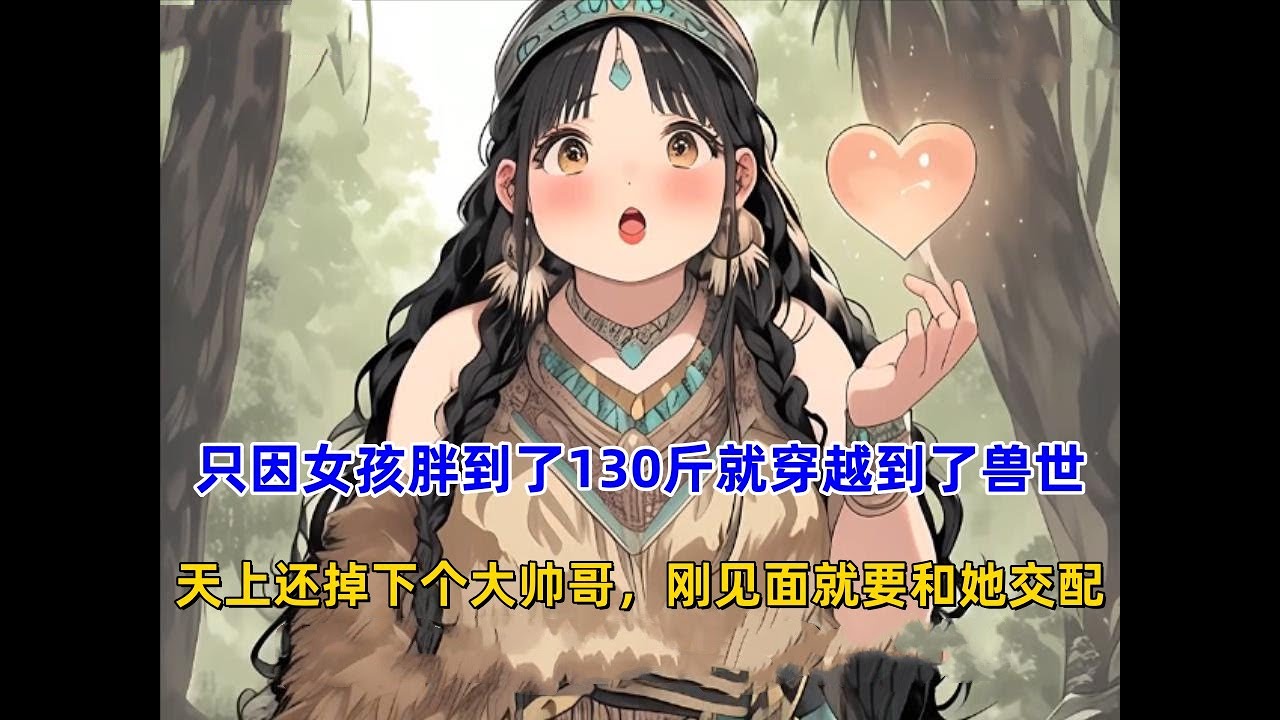 《兽世减肥》只因女孩胖到了130斤就穿越到了兽世，天上还掉下个大帅哥，刚见面就要和她交配不 同意没关系，大帅哥直接强制把她扛回家！#漫画解说 #漫画