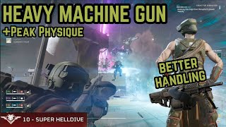 HEAVY MACHINE GUN WITH PEAK PHYSIQUE ON SQUIDS FEELS MUCH BETTER!! | Helldivers 2