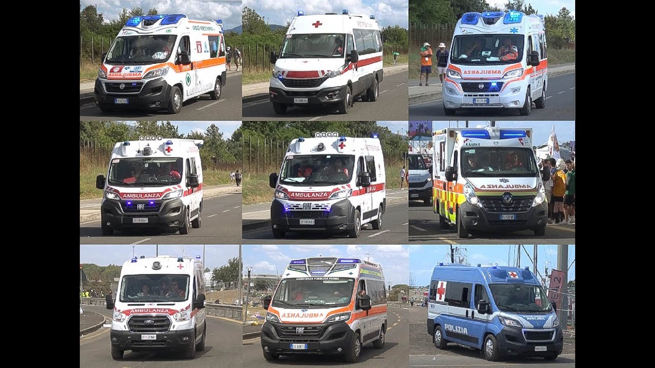 Giubileo dei Giovani Roma 2025 - Passaggio mezzi di soccorso 