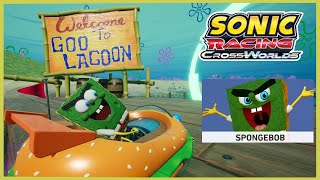 Abrasive Spongebob With Voice Lines - Sonic Racing Crossworlds 4K