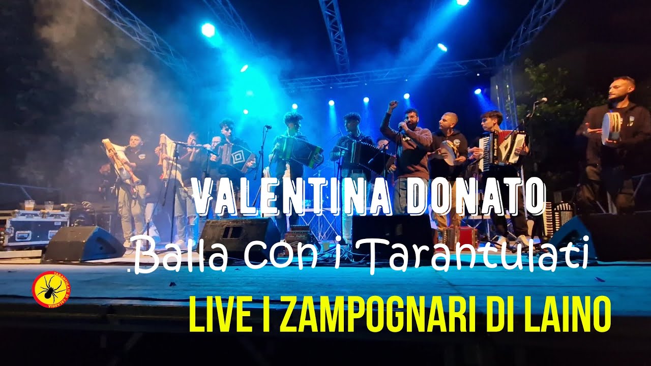 141 - VALENTINA DONATO BALLA SOTTO IL PALCO CON I TARANTULATI, LIVE ZAMPOGNARI DI LAINO