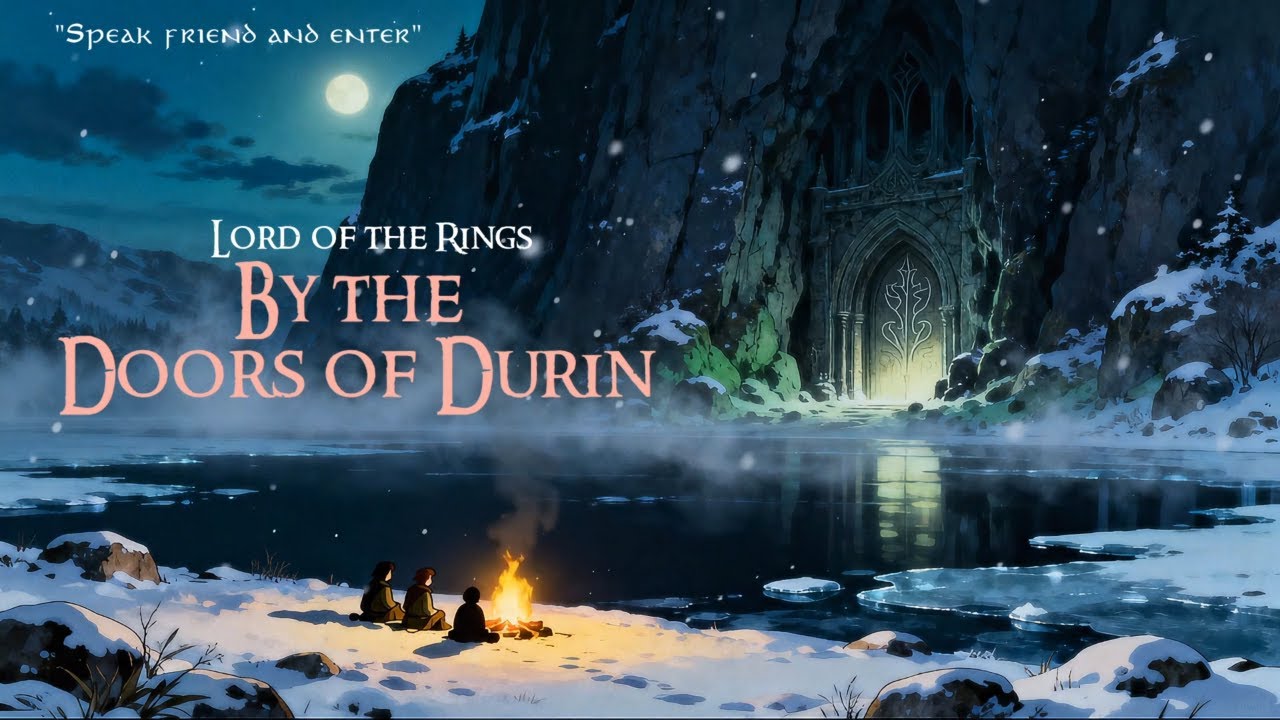 LOTR Ambience for Study & Focus | Dark Fantasy Atmosphere, Wind & Campfire Sounds