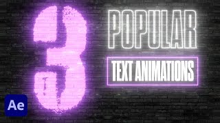 Famous 3 Popular Text Animations For Your Next Video (Motion Graphics And After Effects Tutorial) Wealth