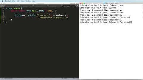 Java Arrays 12: Command Line Arguments