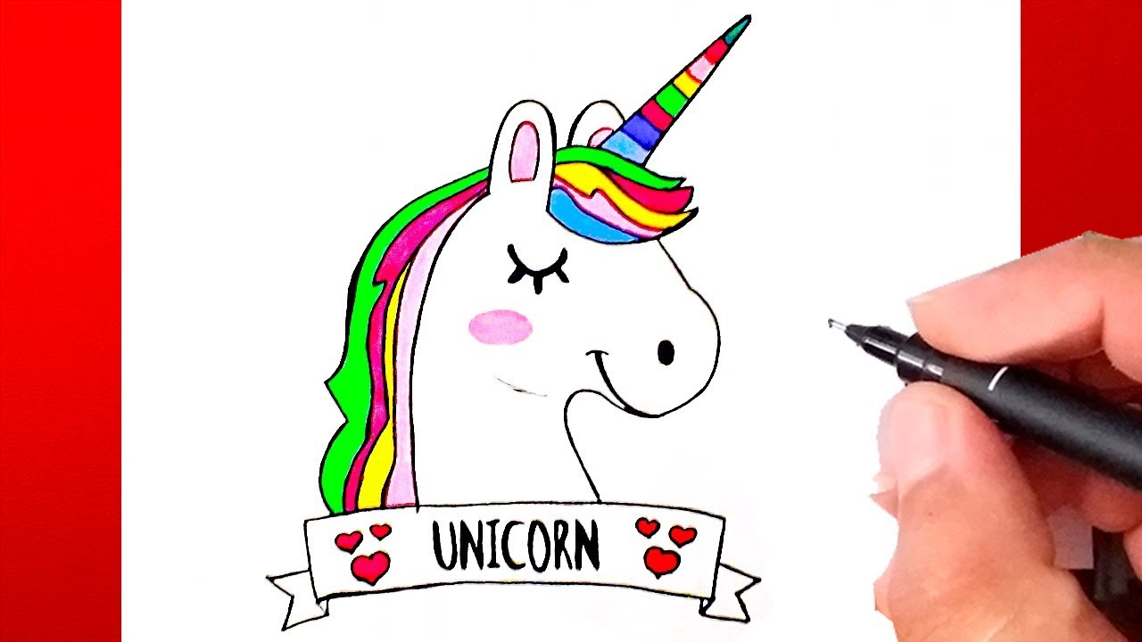 COMO DESENHAR UM UNICÓRNIO - HOW TO DRAW A UNICORN - CÓMO DIBUJAR