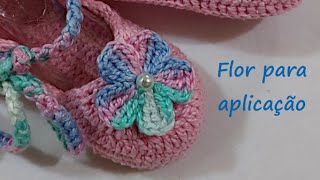 Flor de Crochê para aplicação/ Florzinha de Crochê