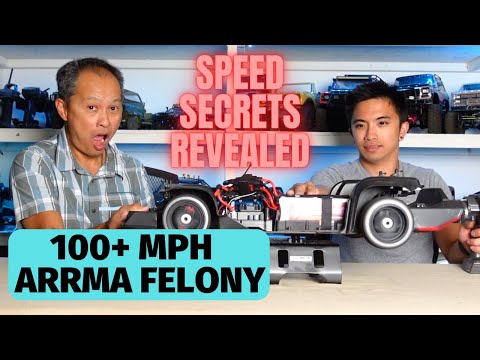 100+ mph Arrma Felony 8S review - 20 hp motor best upgrades mods for top speed drifting
