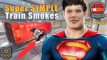 CS2 Train  - All ESSENTIAL Smokes in 2 MINUTES!