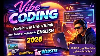 Vibe Coding Kya Hai? (Urdu/Hindi) | 2026 Coding Language = English | Create 1st Website Step-by-Step screenshot 5