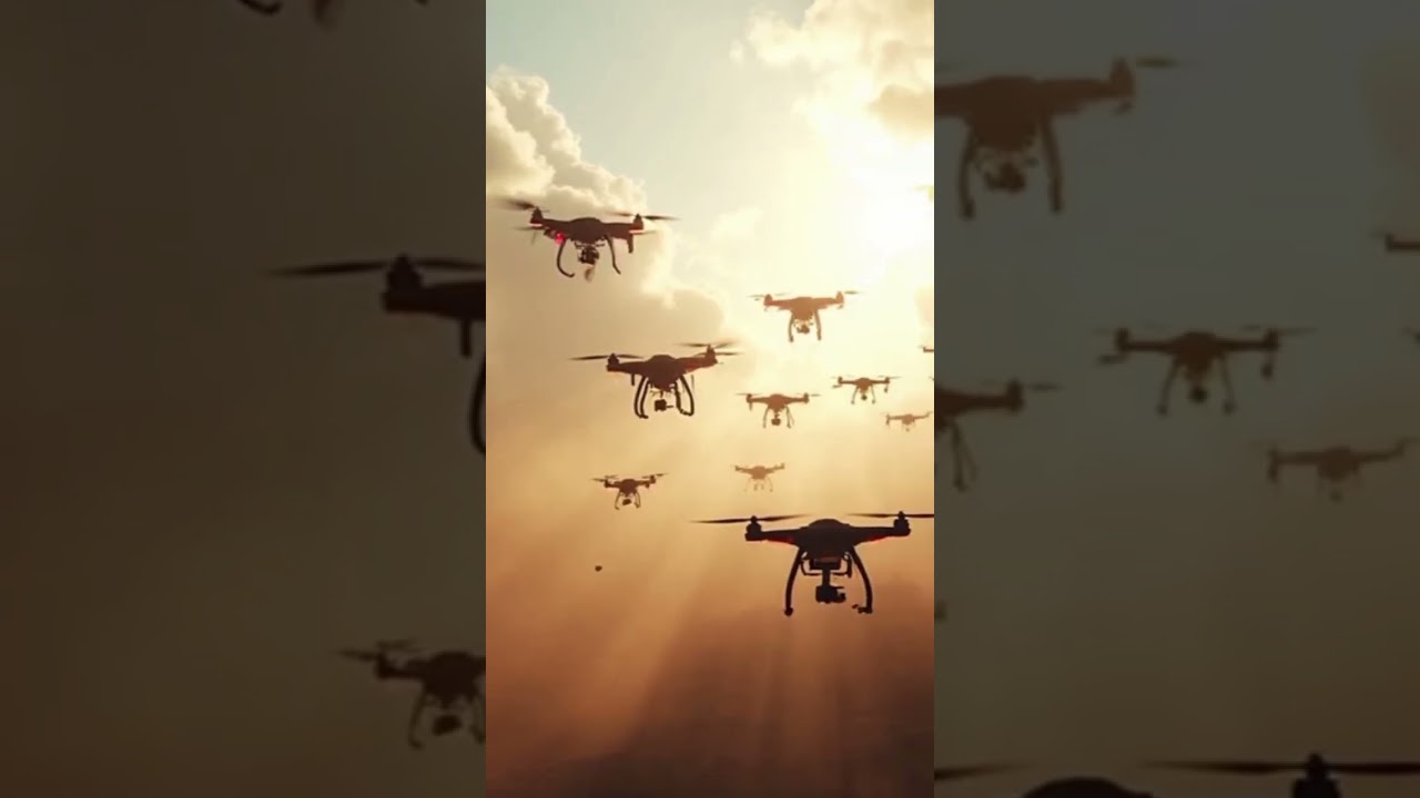 "Drone Swarms: The Future of Warfare in Action" 