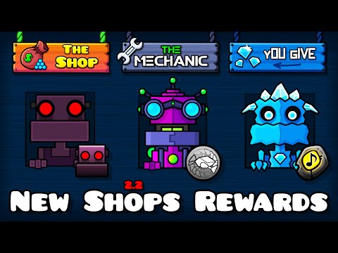 видео: All New Shops Rewards | Geometry dash 2.2