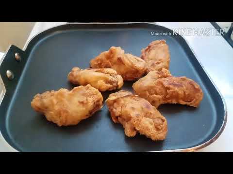 reheat-fried-rice-and-chicken-wings---water-steam-on-stove