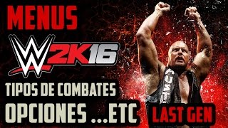 WWE 2K16 - PS3- Menus, Combates, Opciones...etc - Dejar su Combate del Suscriptor