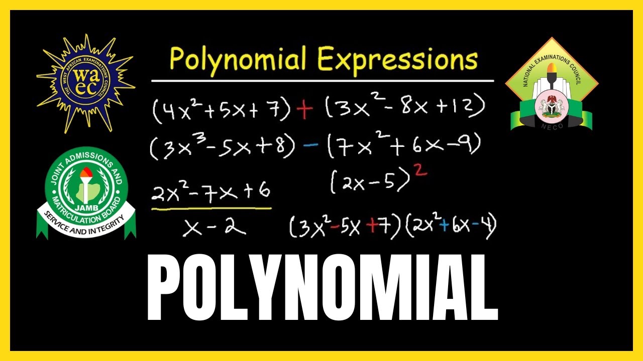 Further Examples on Polynomial Questions | JAMB, NECO, WAEC, POST UTME | Mathematics Tutorial