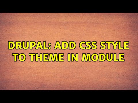 Drupal: Add css style to theme in module
