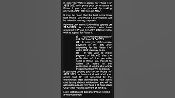 AEEE 23 PHASE 2 UPDATE!!!