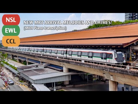New Singapore MRT Train Arrival Melodies and Chimes  MIDI Piano Transcription
