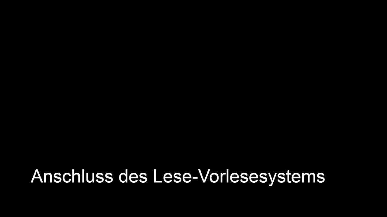 VEO VOX: Anschluss des Lese-Vorlesesystems