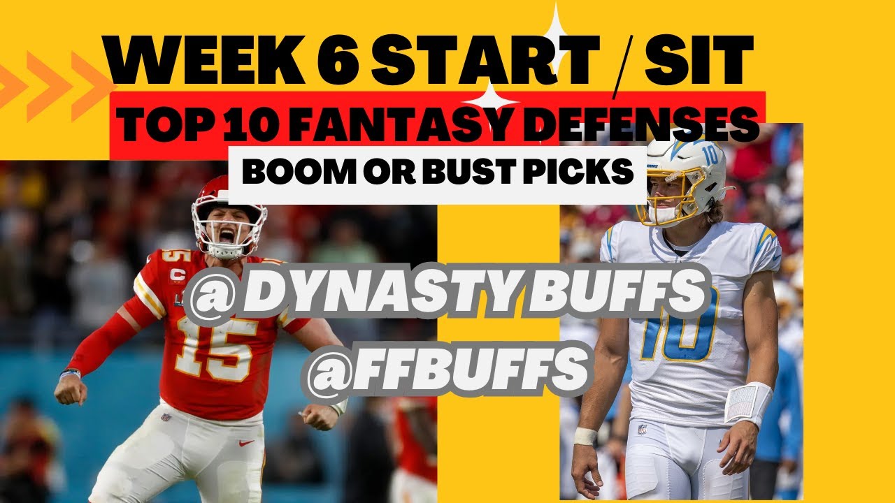 2023 Fantasy Football- Start or Sit Week 6 All Positions- Top Fantasy