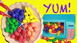 Learning Colors SUPER Sorting Pie!  + Educational Microwave