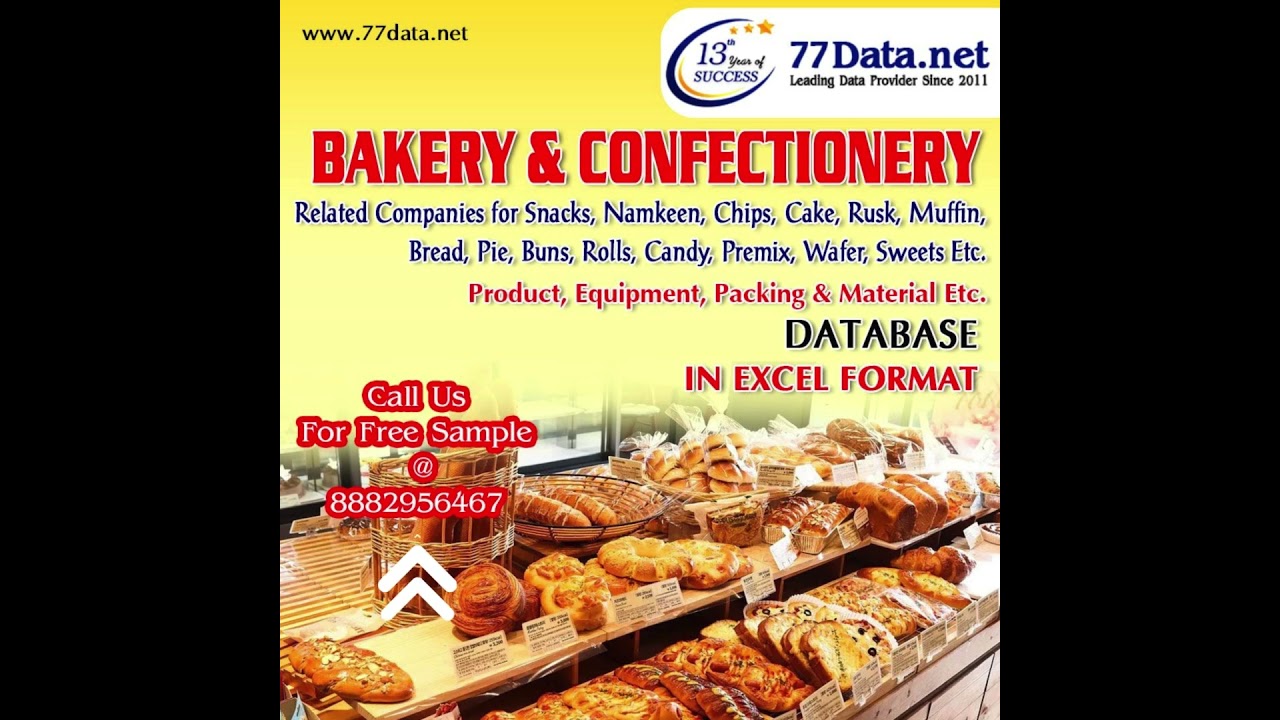 6300 companies - Bakery & Confectionery Database