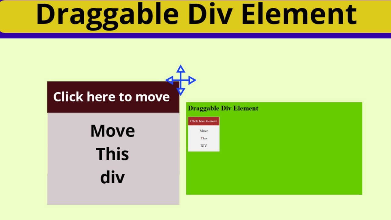 Div element. Draggable. Что за div element.