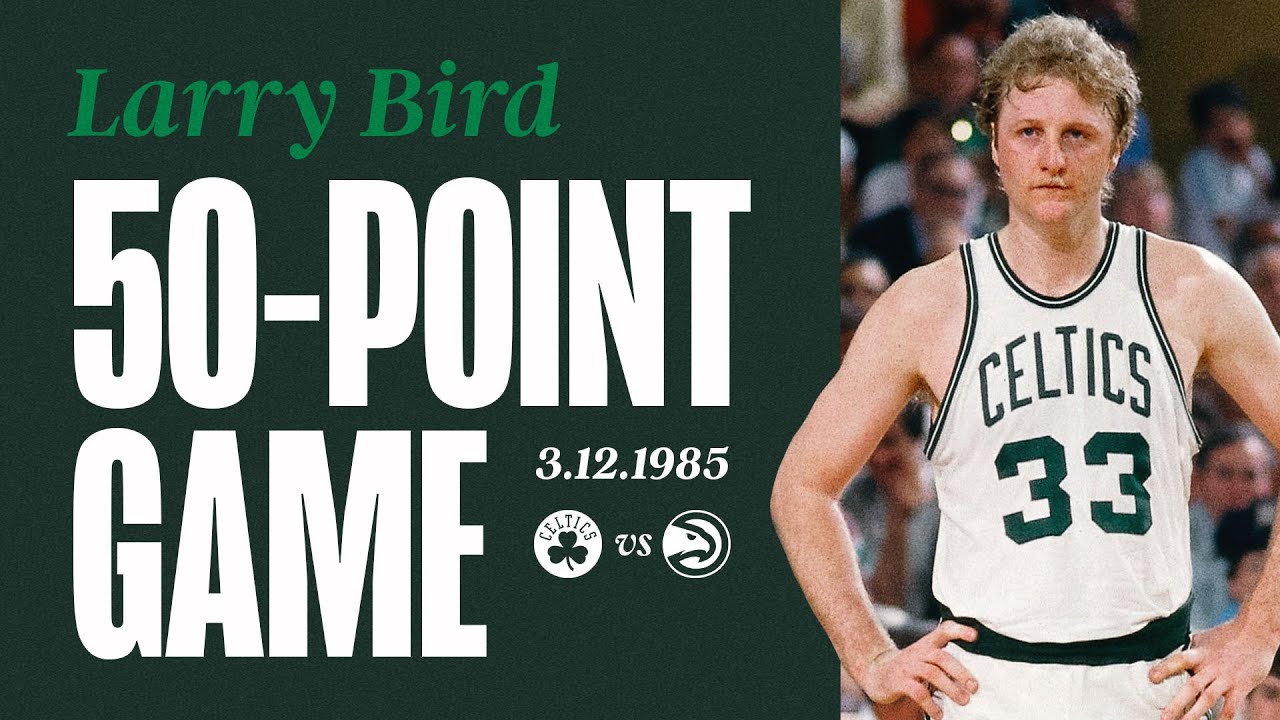 Celtics Legend Larry Bird scores career-high 60 points versus Atlanta Hawks