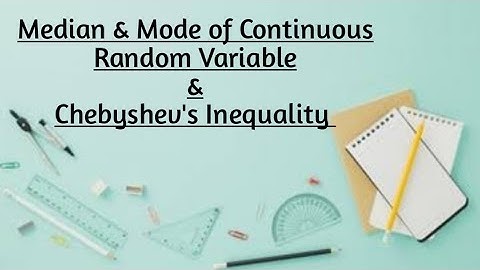 Median & Mode of Continuous Random Variable+Solved Example#7.24 By Sher Muhammad Chaudhry|Chapter#7