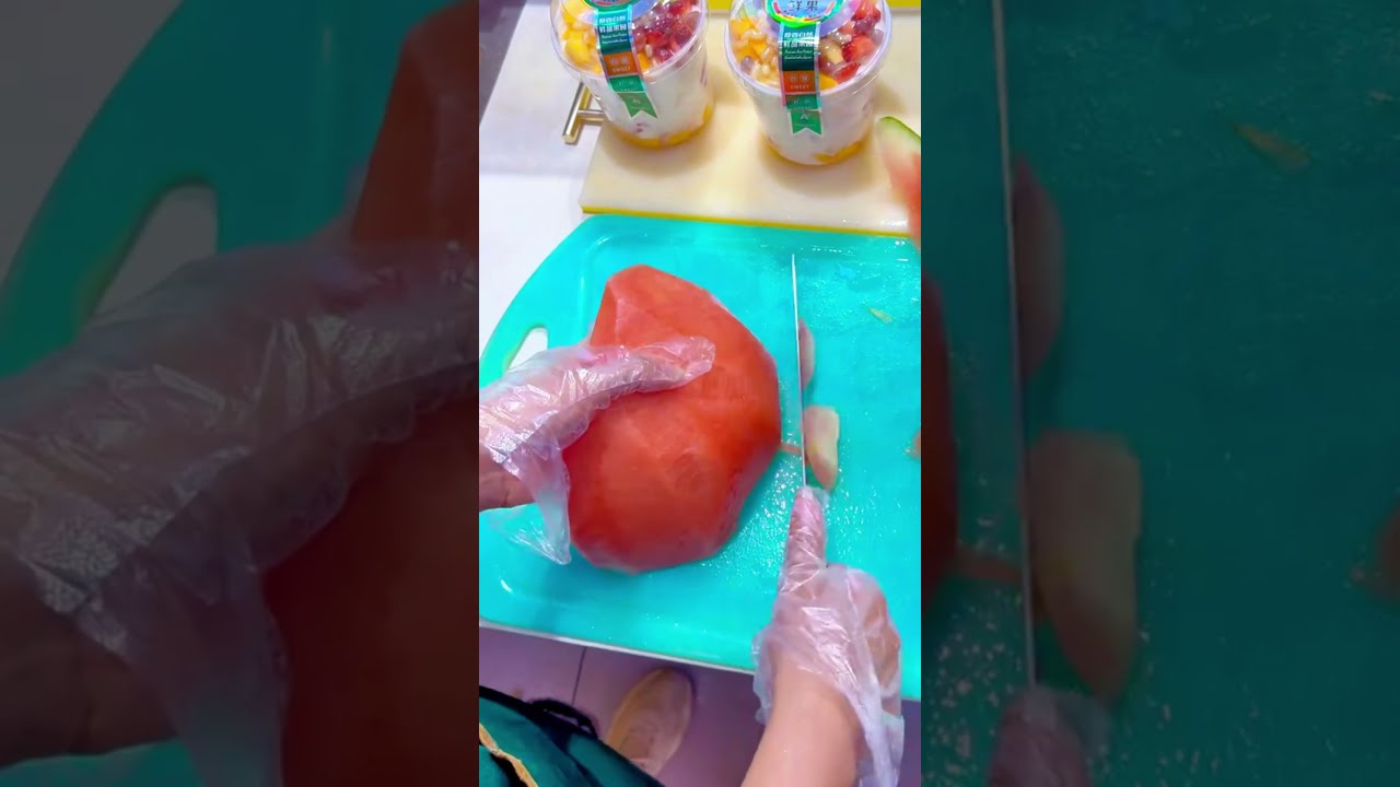  In Bio Satisfying Watermelon Cutting Fruitcutting HowTo Healthyliving Fruit Usashorts
