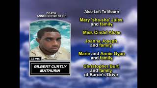 Gilbert Curtly Mathurin Long Obituary