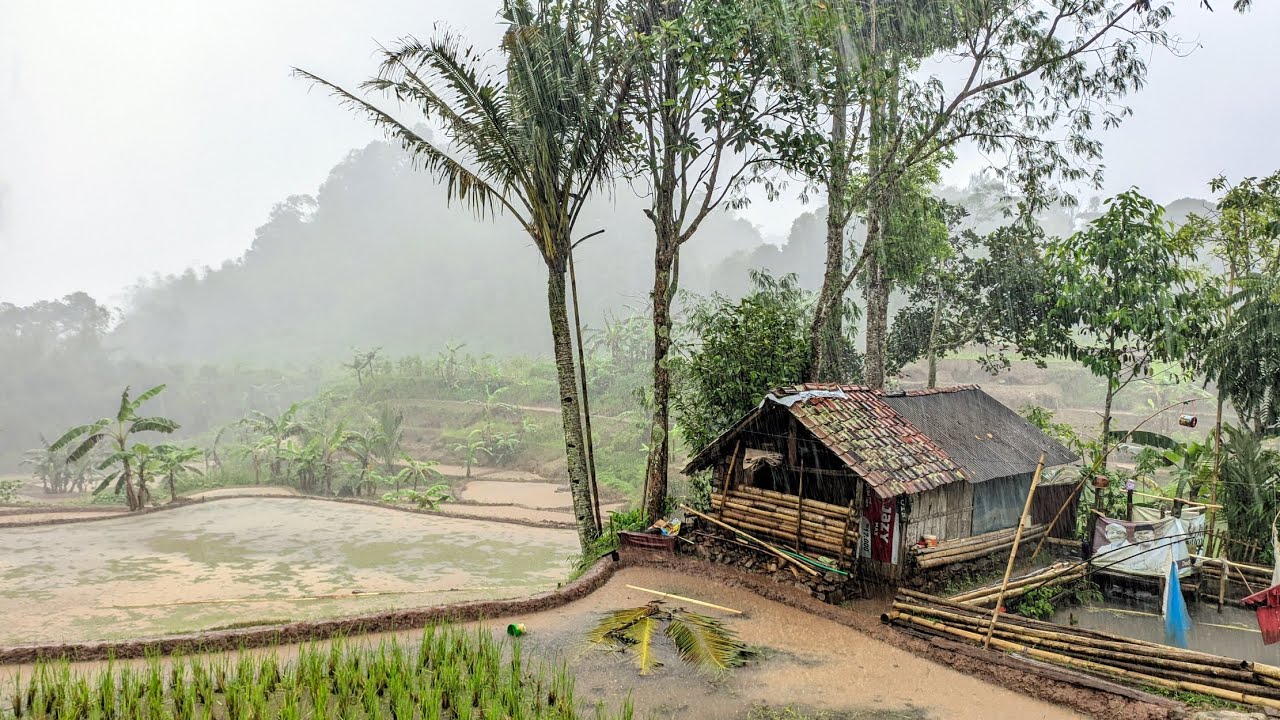 HUJAN DERAS DI KAMPUNG TERDINGIN🥶DI PEDESAAN CIAMIS 