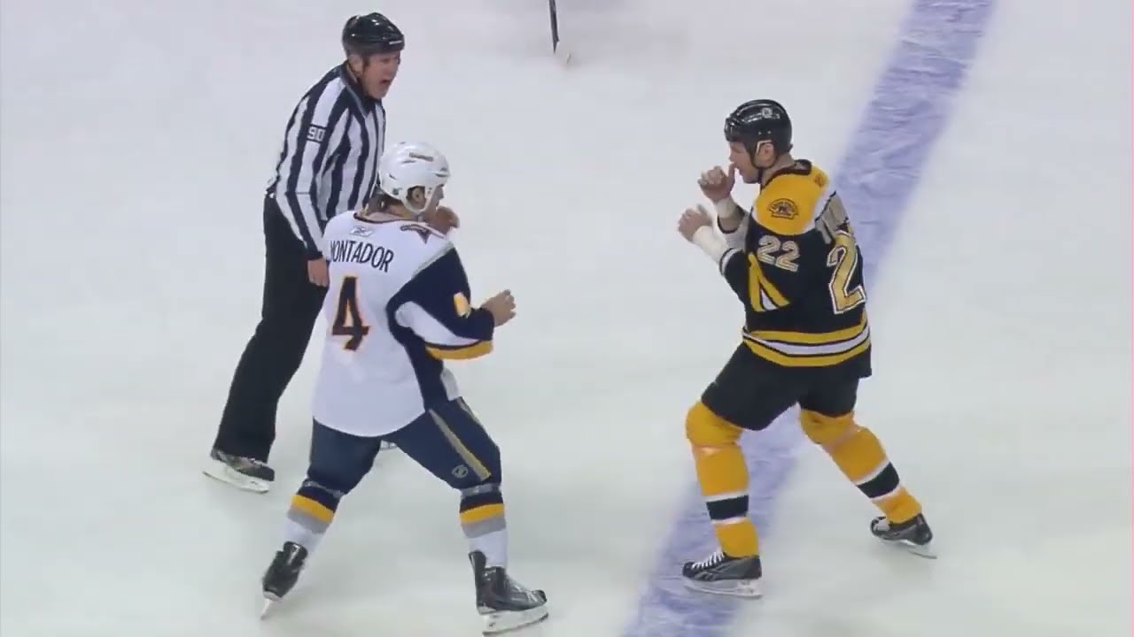 Shawn Thornton vs Steve Montador
