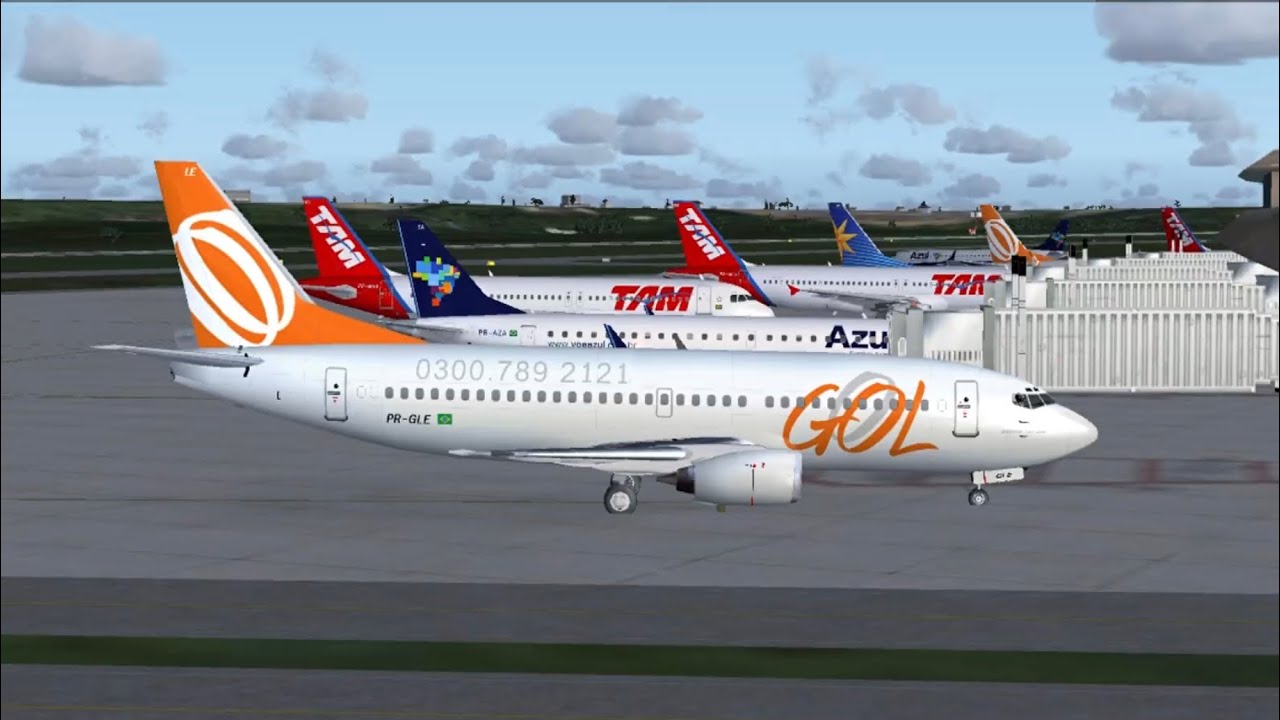 [FSX] Boeing 737-300 GOL | Belo Horizonte (CNF) - Rio de Janeiro (SDU)