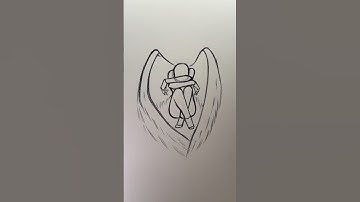 How to draw a crying angel pose ⭐️Tutorial⭐️ #drawing #sketch #art #howtodraw #angel