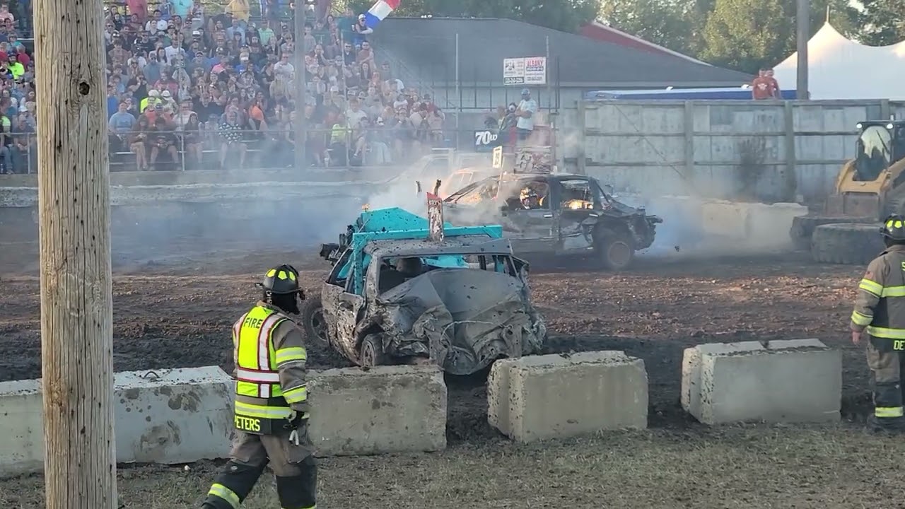 Sauk Centre, MN Demolition Derby Pro stock chain fullsize. July 29th, 2023