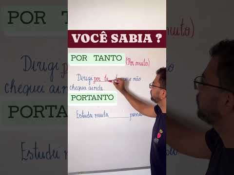 Por Tanto ou Portanto ? #concursos #estudar #fy #concursopublico #dicas ...