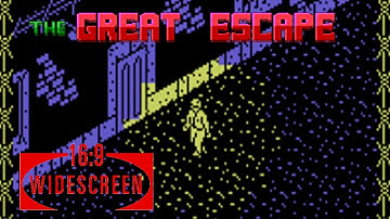 The Great Escape - C64 playthrough (widescreen edit, 160% speed)